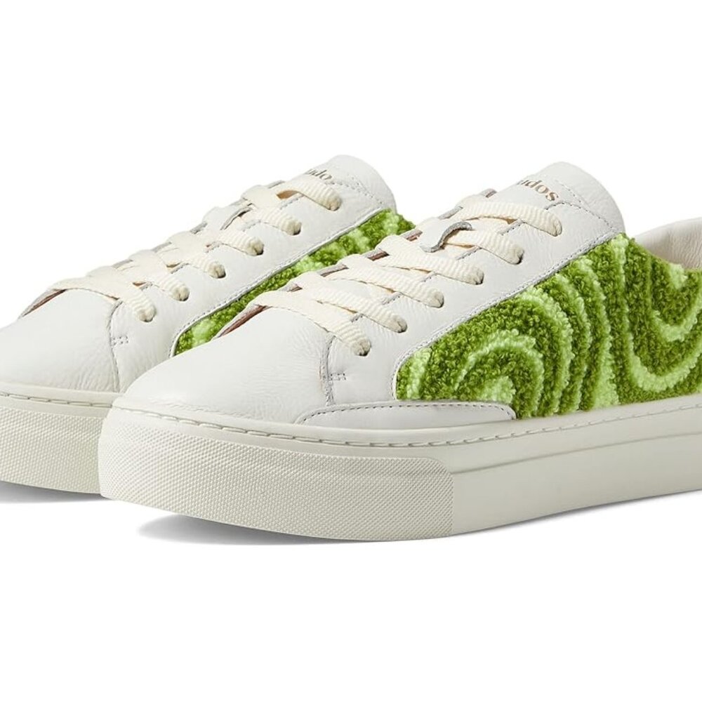 COPY - Soludos Ibiza Platform Psychedelic Spiral Leather Terry Teddy Shearling …